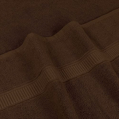 Utopia Towels Jumbo Bath Sheets, 2 Pack, 35x70 in, 600 GSM Cotton, Dark Brown - color: Dark Brown, size: 2 Piece Bath Sheet