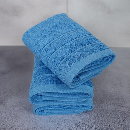 6 Piece Hand Towels Set 16 x 28 Inches, Blue | 100% Cotton, Lighter Weight, Quick to Dry, 16 x 28 Inches, Super Soft & Absorbent, Perfect for Bathroom & Kitchen - color: Midnight Blue