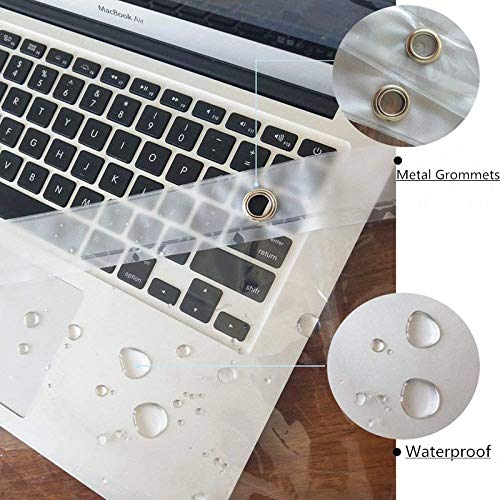 AooHome Standard 72x72 Inches Shower Curtain Liner, Clear Eva 8 Gauge Shower Liner with Hooks, Bottom Magnets, Water Repellent, Heavy Duty, Rust Proof Grommets - color: Clear, size: 72"W x 72"L (Pack of 1)