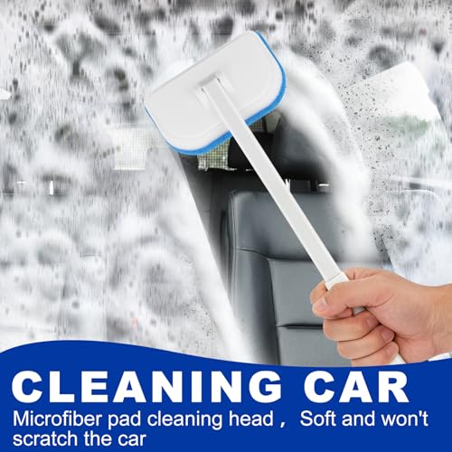 MOSEN Scrub Brush for Shower,4-in-1 Cleaning Brushes with 4 Different Function Cleaning Heads Brush for Shower Cleaning Bathroom Kitchen Car Tub Tile