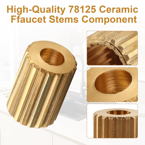 Ceramic Stem Spline Adapter KO-78125 for Kohler | Faucet Spline Adapter from 20 Point to 12 Point for Kohler Faucet Stem 78125 2 Pack