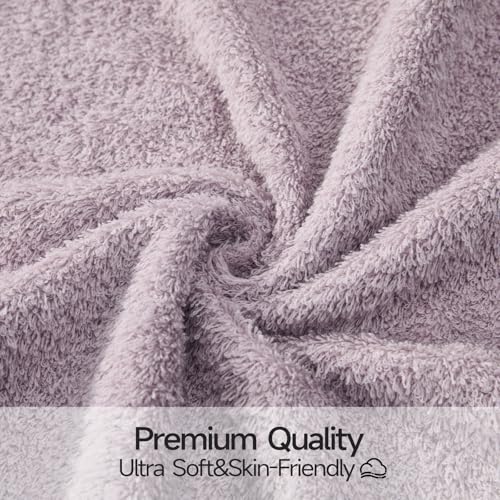 REDKISS 2-Pack Luxury Hand Towels, 16x32 Inch 450G 100% Cotton, Purple Quick-Dry Bathroom & Kitchen Towels, Super Soft and Highly Absorbent - color: Purple, size: hand towel set of 2