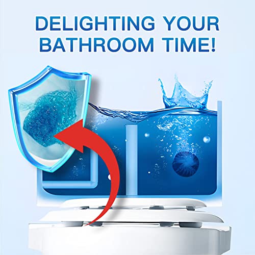 Vacplus Automatic Toilet Bowl Cleaner Tablets, Drop-In Tank Cleaner for Bathroom, Prevent Stains & Deodorize, Long-Lasting Cleaning Tabs, Easy-Use Freshener for Bowl & Tank, 100 Pack | Bathroom Tank, Prevent Stains, Deodorizing, Easy Use - size: 1 Count (
