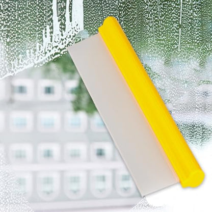 12" Silicone Car Squeegee, T-Bar Water Blade for Drying (Yellow) | Silicone Water Blade, Safe On Auto Paint & Glass. T-Shape, Non-Slip Handle For Fast Work. - color: Yellow