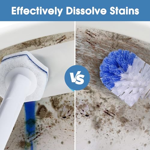 Compatible with Clorox Toilet Wand – Disposable Toilet Brush Head Refills (40 Count)
