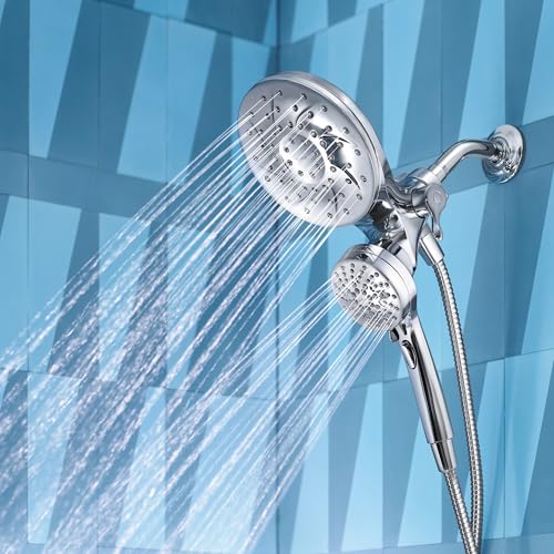 Moen Engage Magnetix 6-Function Handheld Showerhead and Rain Shower Head Combo, Tub and Shower Trim Kit with Valve, Handle, Tub Spout, Metal Hose, Chrome, 82304 - color: Chrome