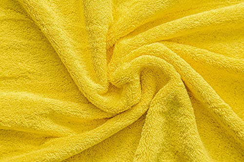 American Veteran Towel, Hand Towels for Bathroom Set of 4, 100% Cotton Turkish Hand Towel Sets, Soft Hand Face Towels, Yellow Hand Towels - color: Yellow