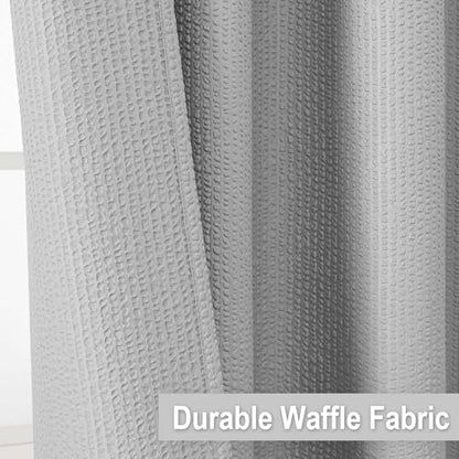 Small Stall Shower Curtain - Embossed Textured Bathroom Curtain, 36 x 72 Shower Curtain for RV Camper, Machine Washable Water Resistance, Light Grey - color: Light Grey, size: 36"W x 72"L (Pack of 1)