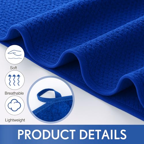 Lounsweer 4 Pcs Extra Large Bath Towel Set 40 x 80 Inches Oversized Bath Sheets for Adults Jumbo Soft Highly Absorbent Coral Fleece Shower Towel for Hotel Bathroom Guest Spa Gym (Navy Blue)