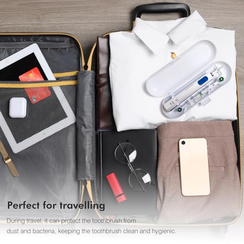 Nincha Electric Toothbrush Travel Case for Oral B & Philips Sonicare,White - color: White