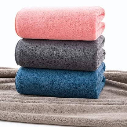 Lumimi 8-Piece Soft Microfiber Towel Set Incredibly Absorbent Lightweight Quick Dry and Durable, 55" L x 27" W, 4 Bath Towels 4 Hand Towels Multicolour - color: 4-colours C, size: 4 Bath + 4 Hand