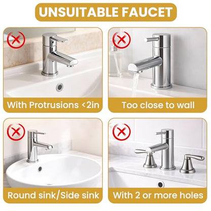 14.96"×5.43" Diatomite Sink Faucet Absorbing Mat, Reusable Drying Mat Splash Guard for Kitchen Bathroom Counter, Sink Drip Catcher & Organizer - style: Flower-1