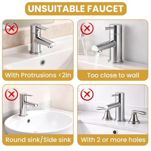 14.96"×5.43" Diatomite Sink Faucet Absorbing Mat, Reusable Drying Mat Splash Guard for Kitchen Bathroom Counter, Sink Drip Catcher & Organizer - style: Flower-4