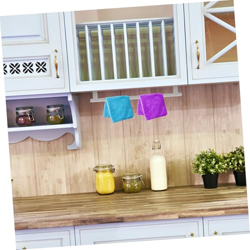 Stainless Steel Over Cabinet Towel Rack Large Kitchen Bathroom Storage Holder with Spacious Single Bar for Multiple Towels Family Use