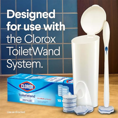 Clorox ToiletWand Toilet Cleaner Refills, Toilet brush, Original, 10 Count - size: 10 Count (Pack of 1)