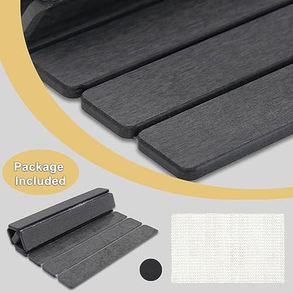 Stone Drying Mat for Kitchen Counter, 24"L x 16" W Quick Stone Dish Drying Mat Diatomaceous Earth Super Fast Absorbent Collapsible Countertop Kitchen Mats Grey