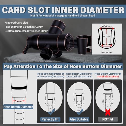 Shower Arm Diverter with Handshower Mount, G1/2 Brass 3 Way Diverter Valve Bathroom Universal Shower System Replacement for Handheld Shower and Fixed Shower Head, Oil Rubbed Bronze - color: Oil Rubbed Bronze