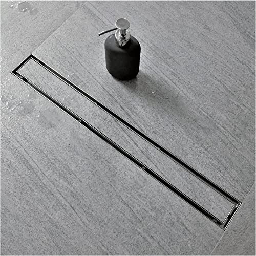 Neodrain 30-Inch Linear Shower Drain-Brushed,with Tile Insert Grate | 304 Stainless Steel, Fast Drainage, Rectangle Shower Floor Drain with Leveling Feet & Hair Strainer, Fits Bathroom, Balcony - color: Brushed, size: 30 IN