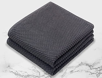 COTTON CRAFT Euro Spa Waffle Weave Bath Sheets - Set of 2 Grey Towel Sheets | Pure 100% Ringspun Cotton Oversized Luxurious Towel Set - Soft Plush Super Absorbent Low Lint Quick Dry - 35 x 70 inches - color: Grey, size: 2 Pack Bath Sheet