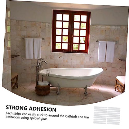 1set Slip Sticker Strips for Stairs and Bathroom Strong Adhesion Non Skid Tape for Smooth Surfaces Easy Installation Safety for Family Use 20pcs