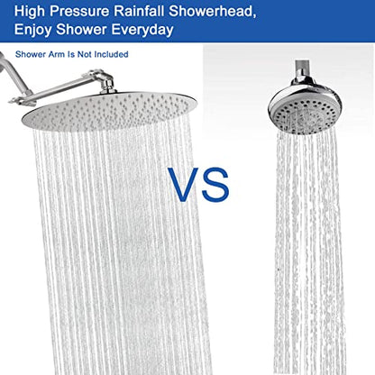 NearMoon Rain Shower Head, Ultra-Thin Design-Pressure Boosting, Awesome Some Experience, High Flow Stainless Steel Rainfall Head (16 Inch, Brushed Nickel) - color: Brushed Nickel, size: 16 Inch
