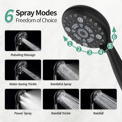 SR SUN RISE Shower Faucet Set - 10 Inch Rain Shower Head with Handheld Spray & Adjustable Slide Bar - Bathroom Shower System Wall Mounted (Valve and Trim Kit Included) - Oil Rubbed Bronze - color: Oil Rubbed Bronze