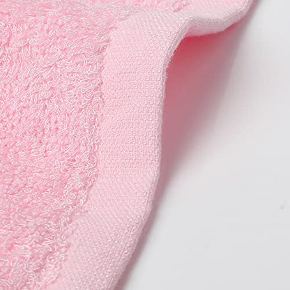 Yoofoss Washcloths Towel Set 10 Pack Baby Rayon Derived from Bamboo Wash Cloth for Bathroom-Hotel-Spa-Kitchen Multi-Purpose Fingertip Towels and Face Cloths 10'' x 10'' - Pink - color: Pink