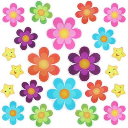 Photect 26 Pcs Flower Non Slip Stickers for Bathtub Daisy Non Slip Shower Sticker Adhesive Star Flower Cute Bathtub Decals for Bathroom Pool Stairway and Other Slippery Surfaces(Colorful)