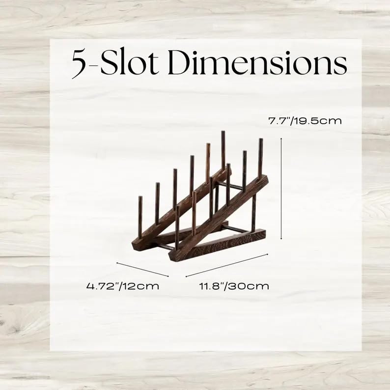 Rustic Wooden Ladder Decor, Farmhouse Tiered Blanket Ladder, Freestanding Towel Rack for Living Room Bedroom Bathroom, Brown Wooden Storage Ladder
