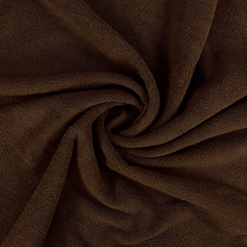 Utopia Towels Jumbo Bath Sheets, 2 Pack, 35x70 in, 600 GSM Cotton, Dark Brown - color: Dark Brown, size: 2 Piece Bath Sheet
