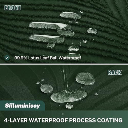 Siiluminisoy Long Shower Curtain Dark Green 78 Inch Shower Curtain Boho Woven Fabric Tufted Leaves Textured Shower Curtains for Bathroom - color: Dark Green L, size: 72"W x 78"L (Pack of 1)