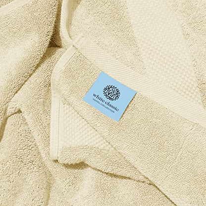 White Classic Luxury Soft Beige Bath Sheet Towels - 650 GSM Cotton Luxury Bath Towels Extra Large 35x70 | Highly Absorbent and Quick Dry | Hotel Collection Extra Large Bath Towels Oversized, 2 Pack - color: 09: Beige