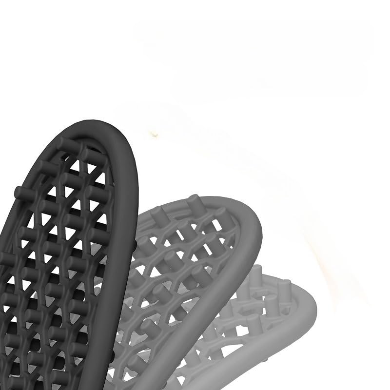 Silicone Soap Dish for Shower Bathroom Kitchen Sink Quick Dry Draining Soap Holder Tray Soap Saver Pad (Black) - color: Black