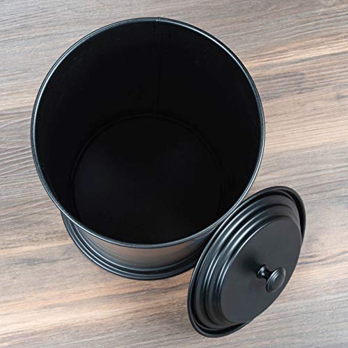 JS Jackson Supplies Free Standing Extra Large Toilet Paper Holder - Matte Black - color: Black