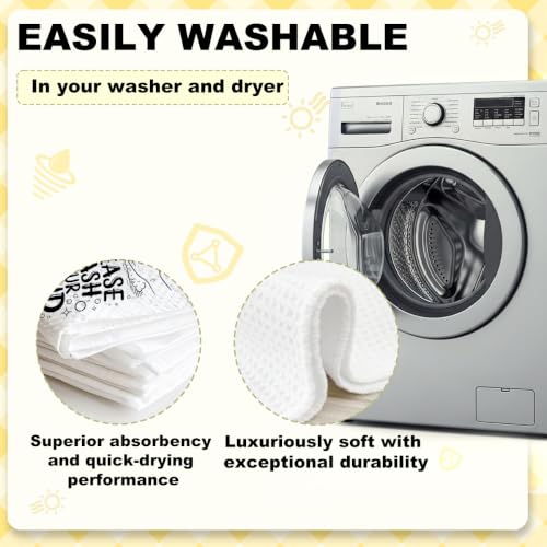 ZHAMEN 2 Pcs Waffle Kitchen Towel Soft Absorbent Hand Tea Towels - color: Multi 1568