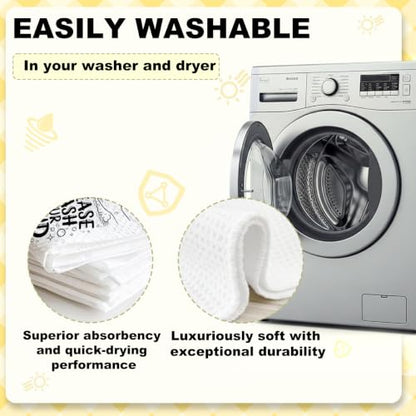 ZHAMEN 2 Pcs Waffle Kitchen Towel Soft Absorbent Hand Tea Towels - color: Multi 1568