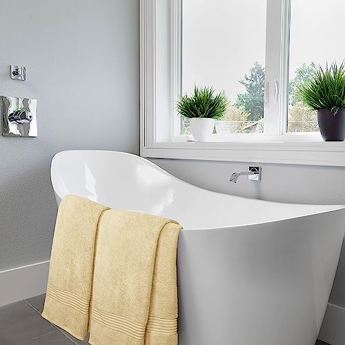 Utopia Towels Luxurious Bath Towels Set, 27x54 in, 4 Pack, Soft, Beige | Soft Luxurious Ring Spun Cotton Bath Towels - Lightweight, Highly Absorbent, Quick-Drying, Ideal for Daily Use - color: Beige