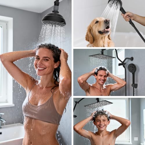 Hibbent All Metal 1 Pack Shower Head Flow Control Valve, G1/2 Brass Shut-off Valve with Metal Handle Lever, Shut OFF Water Flow Control Regulator for Handheld Shower, or Bidet Sprayer, Matte Black - color: Black