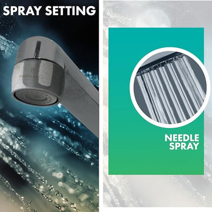 Niagara Conservation N3205NBN-PC-TU 1-Spray 0.5 GPM .94-in. Pressure-Compensating Needle-Spray Faucet Aerator Brushed Nickel, 6-Pack | Bathroom Sink and Kitchen Sink Aerator for Home Improvement - color: Brushed Nickel, style: 0.5 GPM (Needle)