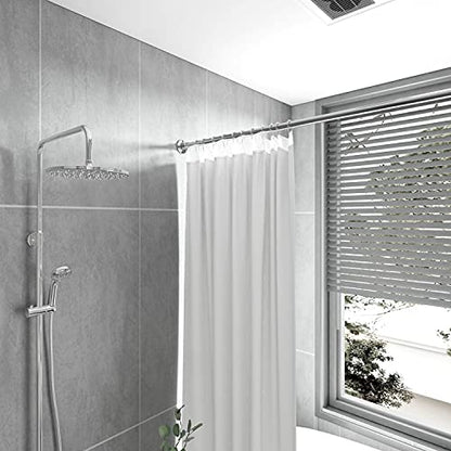 Naiture 304 Stainless Steel 60" Straight Shower Curtain Rod, Brushed Nickel | One-Piece Rod, Cut to Fit, Rustproof, Heavy-Duty Zinc Alloy Flange, Permanent Wall Mount, Mounting Hardware Included - color: Brushed Nickel, size: 60
