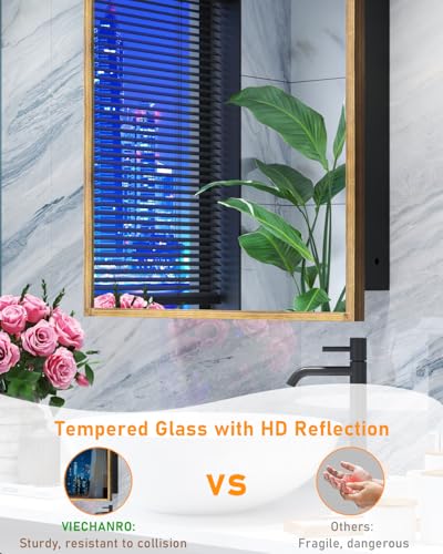 24x30 Inch Bathroom Medicine Cabinet Surface Mounted, Medicine Cabinet with Arched Mirror, Hand-Painted Bronze Aluminum Frame, Baroque Flower Decor, Black Metal Cabinet, 2 Stable & Removable Shelves - size: Frame:24"x30" (Surface Mount Only)