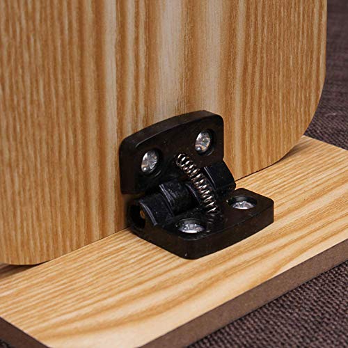 Aestivate Rectangular Compact Table Mirror Standing Wood Framed Rectangle Tabletop Makeup Mirror Desktop Mirror 90 Degree Rotating Mirror - size: 8"L x 6.3"W