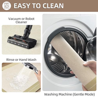 Diatomaceous Earth Bath Mat Non Slip Absorbent Quick Dry, Beige,19.6"x31.5" - color: Beige, size: 19.6"x31.5"