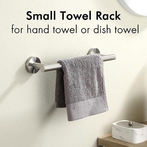KES 9.6 Inches Hand Towel Bar Bathroom Towel Holder Kitchen Dish Cloth Hanger SUS304 Stainless Steel RUSTPROOF Wall Mount Brushed Steel, Total Length 12 Inch, A2000S30-2 - color: Brushed Grey, size: 12 Inch