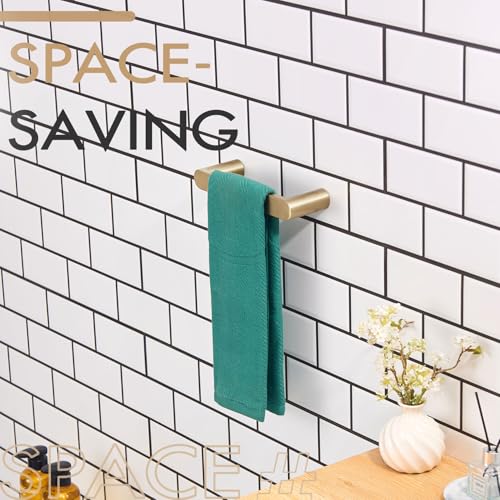 KOKOSIRI Hand Towel Ring for Bathroom Wall Mount 9-Inch Bath Towel Bar Holders Champagne Bronze Bathroom Hardware Stainless Steel, B4010CPG-L9 - color: Champagne Bronze