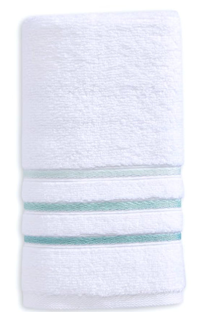 Bath Towels Set for Bathroom – Luxury 6-Piece Cotton Towels, Soft Absorbent & Quick Dry, 600 GSM Bath Towels for Bathroom, Hotel Spa Quality (White/Aqua Green, 6- Bath Towel Set) - color: White/Aqua Green