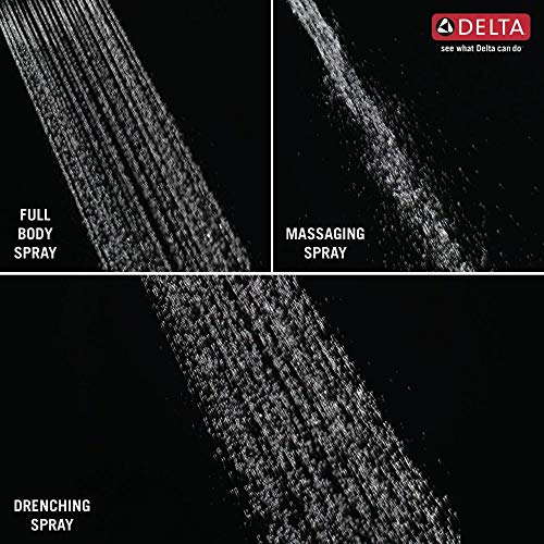Delta Faucet 3-Spray Touch-Clean Wall-Mount Slide Bar Hand Held Shower with Hose, Stainless 57014-SS - color: Stainless