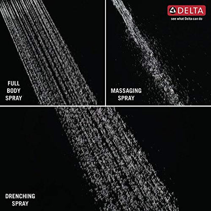 Delta Faucet 3-Spray Touch-Clean Wall-Mount Slide Bar Hand Held Shower with Hose, Stainless 57014-SS - color: Stainless