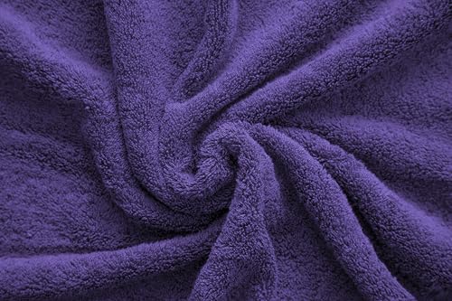 American Veteran Towel, Hand Towels for Bathroom Set of 4, 100% Cotton Turkish Hand Towel Sets, Soft Hand Face Towels, Purple Hand Towels - color: Purple