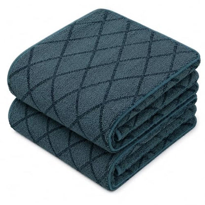 2-Pack Microfiber Bath Towels (27x54 Inches) - Ultra Soft & Quick Dry, 3X Absorbency, Lightweight for Gym, Yoga, Travel & Spa - Perfect for Home, Fitness & Post-Workout